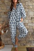 Daughter Of Ibiza Indira Balloon Sleeve Shirt French Navy & Denim Pre order 14 days